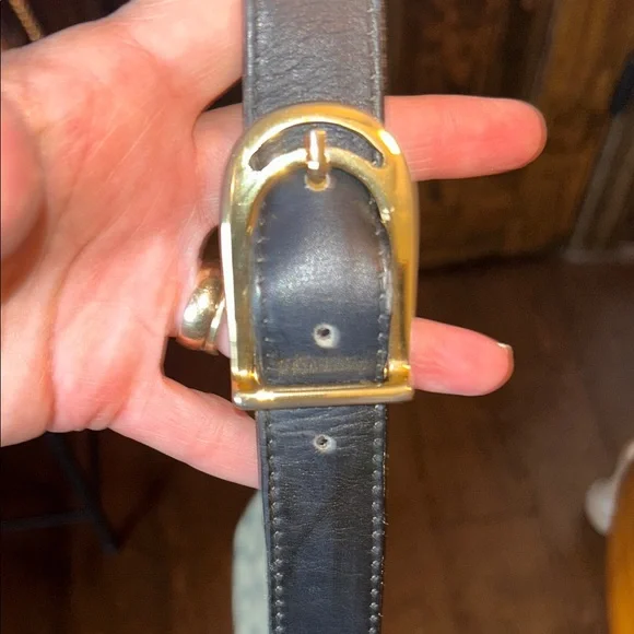 Celine Blue Monogram vintage Crossbody Gold Hardware - Picture 15 of 16